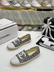 kitlife Chanel tweed loafer gray - shoes - 6