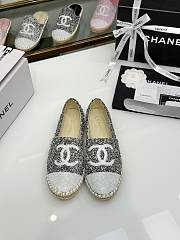 kitlife Chanel tweed loafer gray - shoes - 5