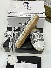 kitlife Chanel tweed loafer gray - shoes - 4