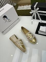 kitlife Chanel tweed loafer gold - shoes - 6