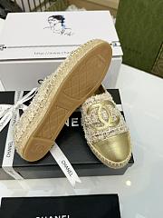 kitlife Chanel tweed loafer gold - shoes - 5