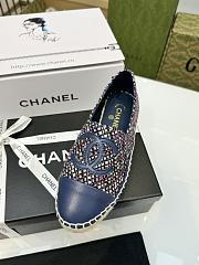 kitlife Chanel tweed loafer blue - shoes - 5
