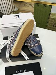 kitlife Chanel tweed loafer blue - shoes - 3