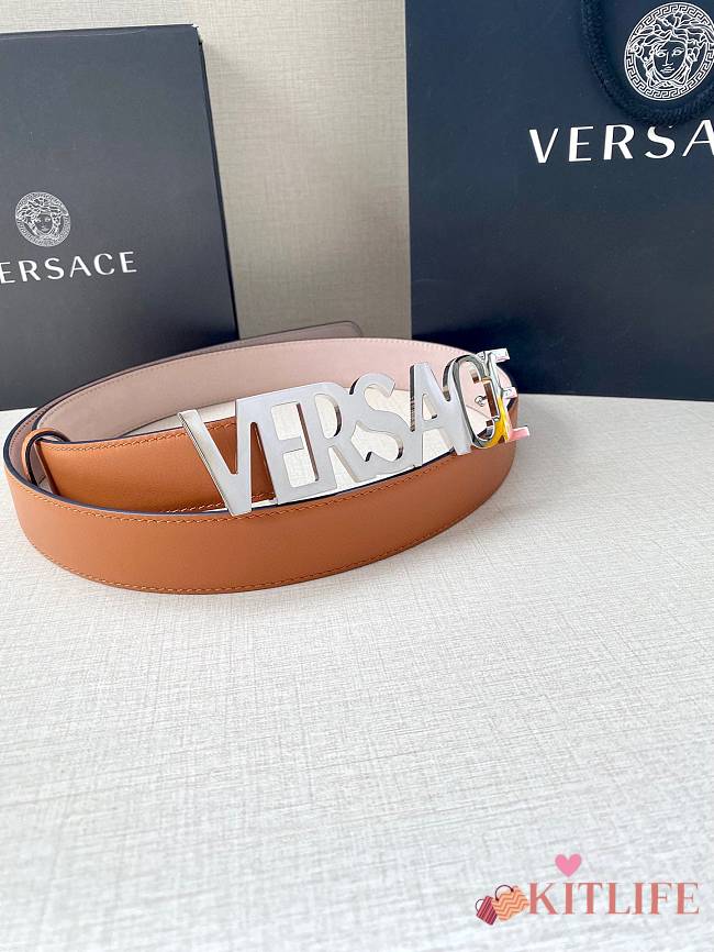 Kitlife Versace Belt brown 3cm -16 - 1