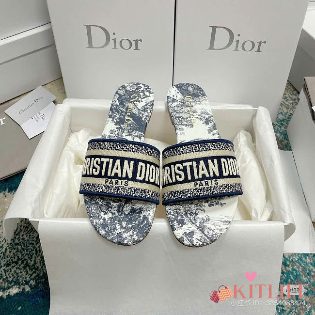 Kitlife Dior slides blue - 1