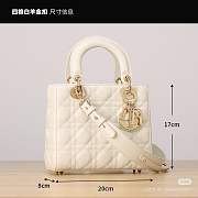 Kitlife Dior lady off-white bag - 20cm - 1