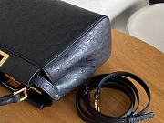 Kitlife Fendi Peekaboo Mini black ostrich leather bag - 23x18x12cm - 6