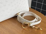Kitlife Fendi Peekaboo Mini White ostrich leather bag - 23x18x12cm - 6