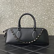 Kitlife Valentino Garavani Rockstud E/W leather handbag black- 34x11x8 cm - 1