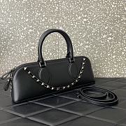 Kitlife Valentino Garavani Rockstud E/W leather handbag black- 34x11x8 cm - 2