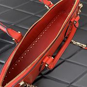 Kitlife Valentino Garavani Rockstud E/W leather handbag red- 34x11x8 cm - 6