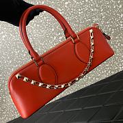 Kitlife Valentino Garavani Rockstud E/W leather handbag red- 34x11x8 cm - 4