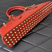 Kitlife Valentino Garavani Rockstud E/W leather handbag red- 34x11x8 cm - 3
