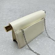 Kitlife Jacquemus La Petite Pochette Rond Carré cross body bag white - 19x13x6cm - 4