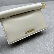 Kitlife Jacquemus La Petite Pochette Rond Carré cross body bag white - 19x13x6cm - 2