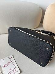 Kitlife Valentino Garavani Rockstud Foldover Top Tote Bag black - 28x 21x14 cm - 2