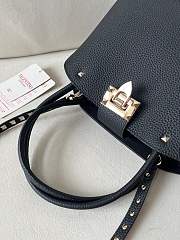 Kitlife Valentino Garavani Rockstud Foldover Top Tote Bag black - 28x 21x14 cm - 3