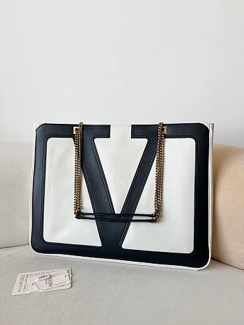 Kitlife Valentino Viva Superstar Zip-Up Tote Bag white - 45x35x3.5 cm