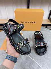 LV x TM LV Sunset Flat Comfort Sandal black - 4
