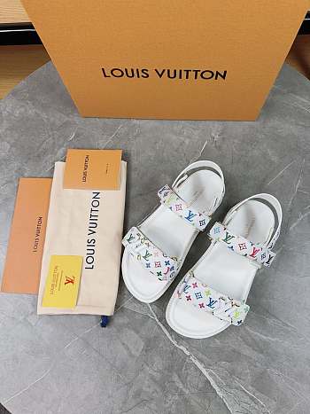 LV x TM LV Sunset Flat Comfort Sandal white