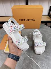 LV x TM LV Sunset Flat Comfort Sandal white - 3