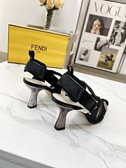 kitlife Fendi Colibrì Beaded Black tulle high-heeled slingbacks 85mm - 6