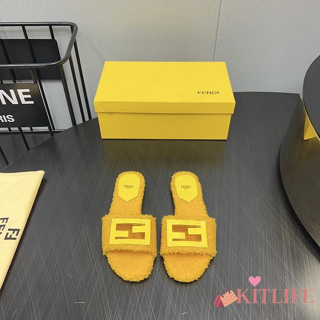 Kitlife Fendi slides Yellow - AA - 1