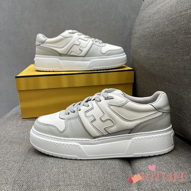 kitlife Fendi Match Chinese Valentine’s Day Limited Edition platform low-tops sneaker gray - 1