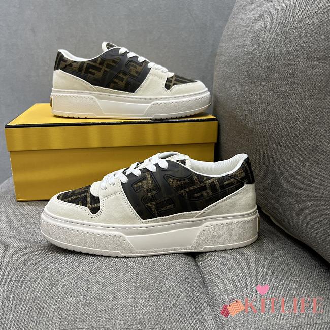 kitlife Fendi Match Chinese Valentine’s Day Limited Edition platform low-tops sneaker brown - 1