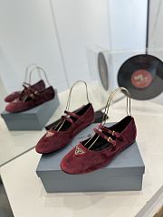 Kitlife Prada ballet flat shoes red - 1