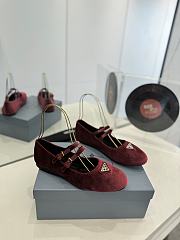 Kitlife Prada ballet flat shoes red - 3