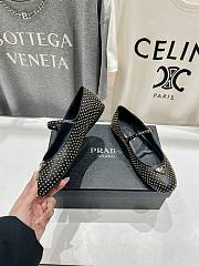kitlife Prada Nappa leather ballerinas with studs black - 2