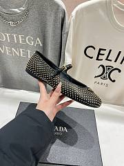 kitlife Prada Nappa leather ballerinas with studs black - 4