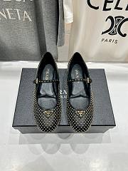 kitlife Prada Nappa leather ballerinas with studs black - 6