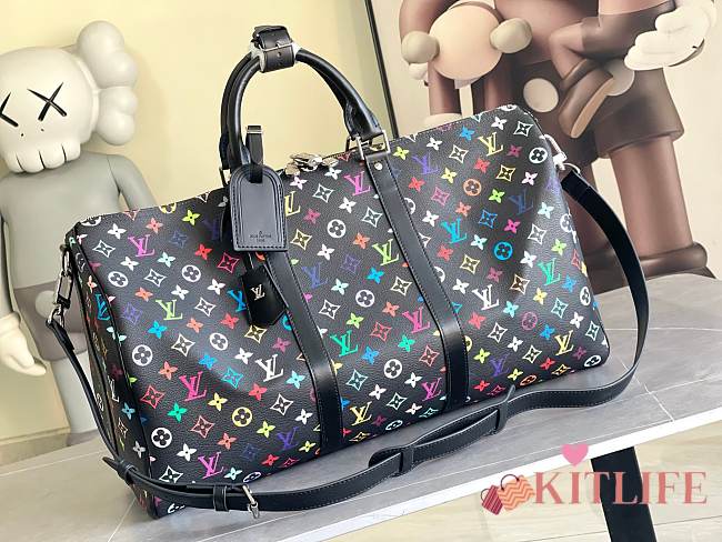 kitlife Louis vuitton Keepall Bandoulière 50 LV x TM bag - 50x29x23cm - 1