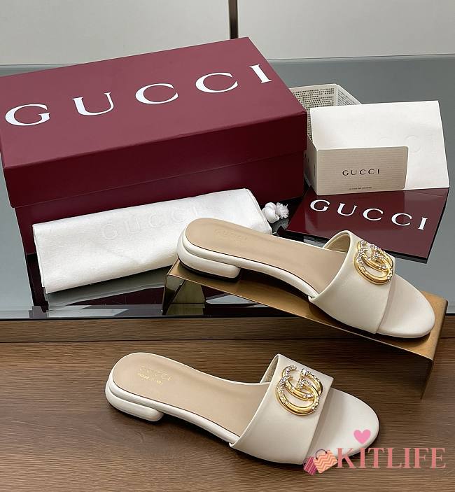 Kitlife Gucci slides women white - 1