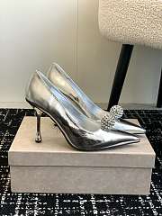 Kitlife jimmychoo Scarlett 50 Silver Vintage Metallic Leather Pumps  95mm - 1