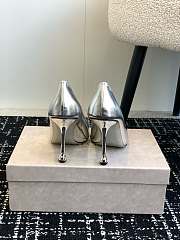 Kitlife jimmychoo Scarlett 50 Silver Vintage Metallic Leather Pumps  95mm - 4