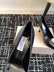 Kitlife jimmychoo Scarlett 50 black Vintage Metallic Leather Pumps 95mm - 5