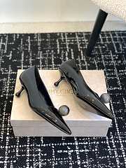 Kitlife jimmychoo Scarlett 50 black Vintage Metallic Leather Pumps 50mm - 4
