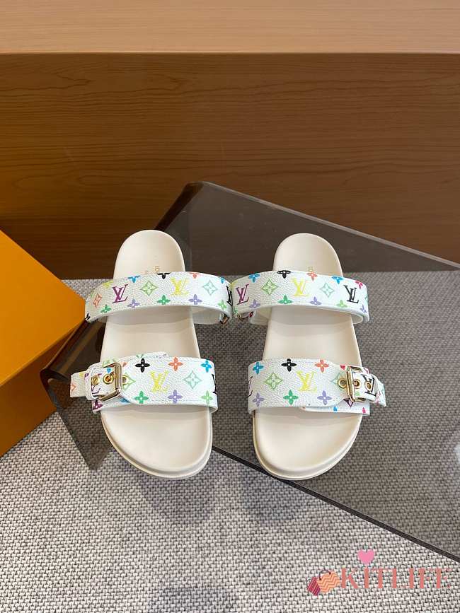 Kitlife 1AGXTV LV x TM Bom Dia Flat Comfort Mule white - 1