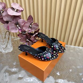 Kitlife Louis Vuitton Mule Takashi Murakami Black