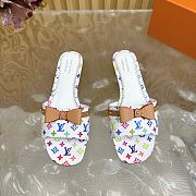 LV x TM 6AM Flat Mule white - 2