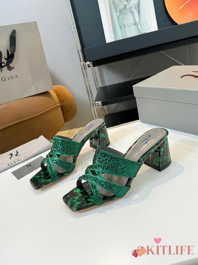 Kitlife Gina 55mm heel green - 1