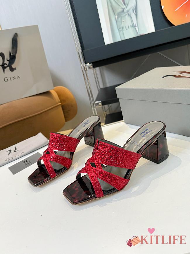 Kitlife Gina 55mm heel red - 1