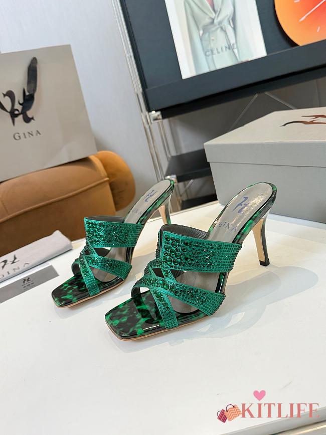 Kitlife Gina GENEVA in green Patent 55mm heel - 1