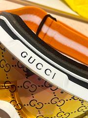 GUCCI GG1210S 002 Goggles Ivory Orange Frame Pink Lenses 99mm - 6