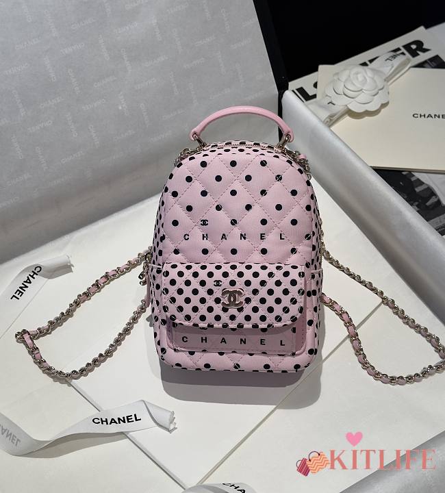 kitlife Chanel backpack pink - 18x13x9cm - 1