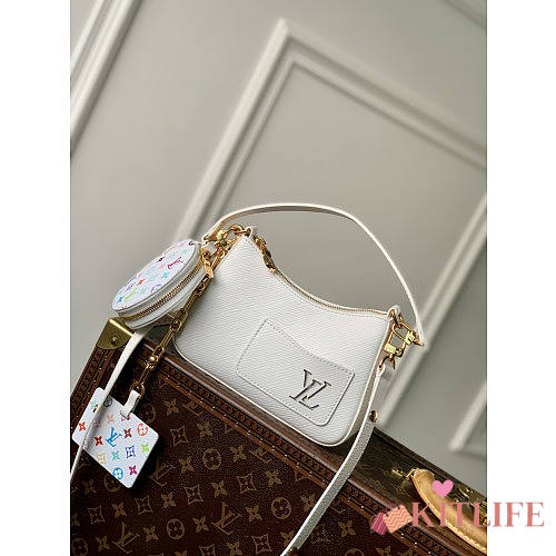 LV x TM Marellini Epi Leather Handbags white - M13099 - 13.5 x 6.5 x 19cm - 1