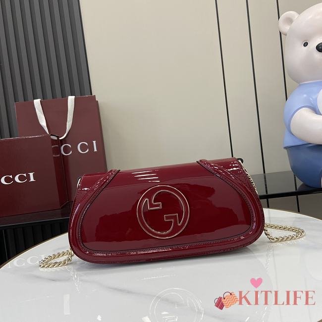Kitlife Gucci Blondie Small Shoulder Bag Red - 29.5x12.5x7cm - 1
